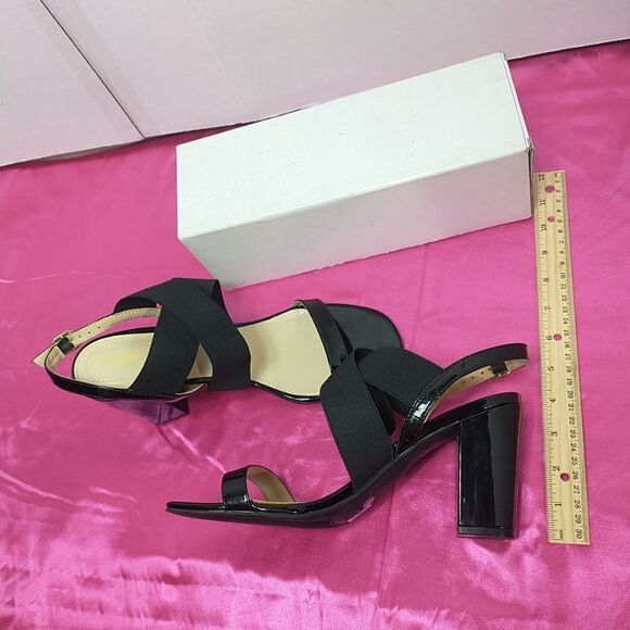 Liz Claiborne Womens SZ 11M Refined Comfort Black Strappy Block Heels . - Picture 8 of 11